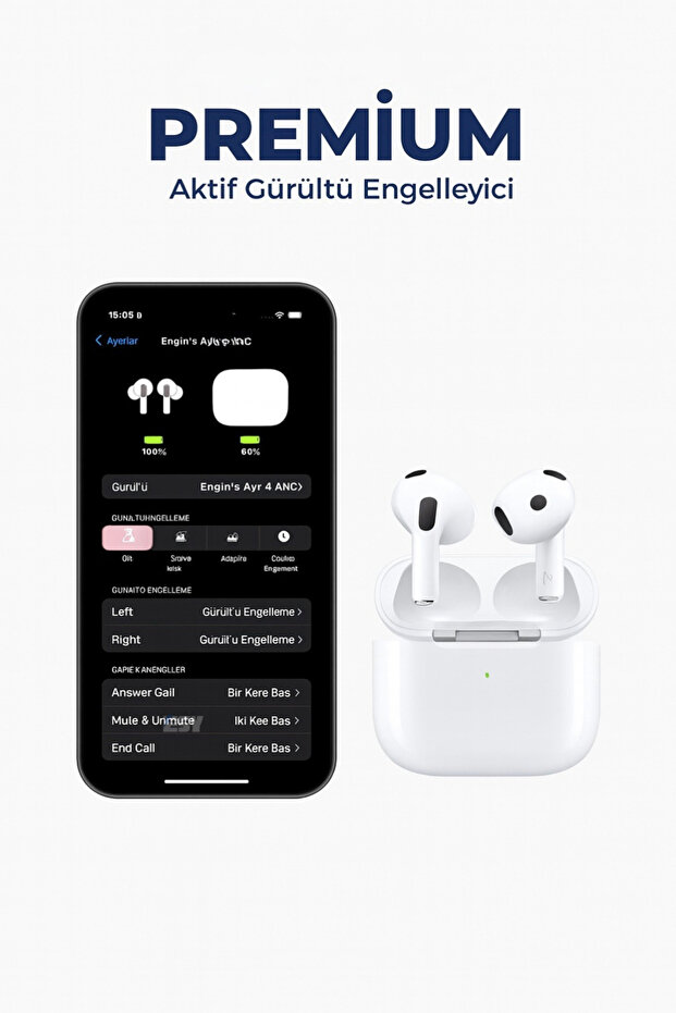 Air 4 ANC Bluetooth Kulaklık | Gürültü Engelleme | iOS & Android Uyumlu - 3