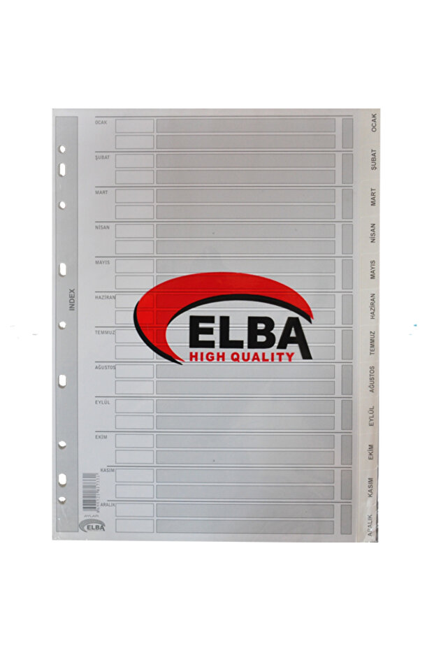 Seperatör Aylar Karton A4 - 1