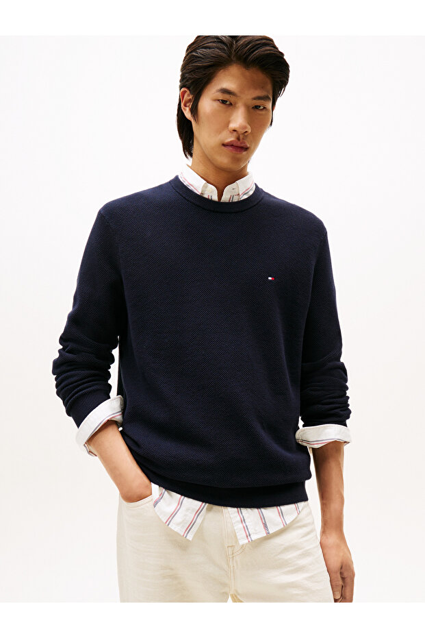 ESSENTIAL STRUCTURE CREW NECK Kazak - 1