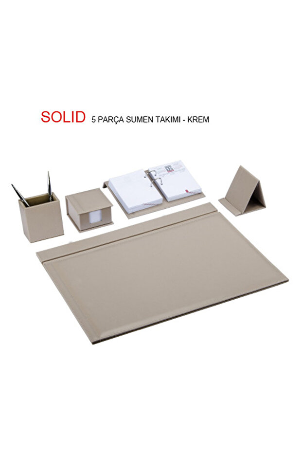 Sümen Takımı Solıd 5 Parça Krem 7068 - 1