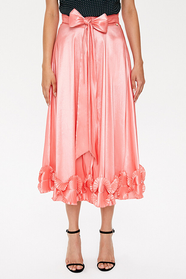 Pembe Piliseli etek 81082 - 2