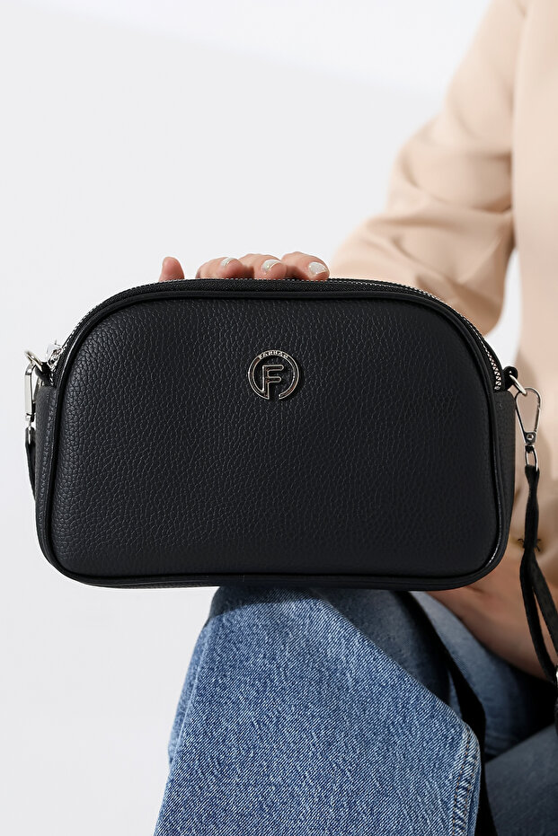 Multi-Compartment Medium Size Soft Leather Women's Adjustable Cross Shoulder Bag