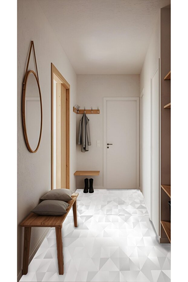 Kendinden Yapışkanlı 100 x 100cm Suya Dayanıklı Fayans Banyo Mutfak Zemin Kaplama Lamin CODE 167 - 5