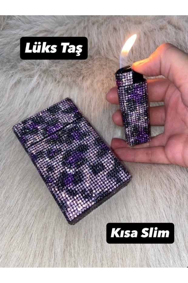 Taşlı Kutusu ve Çakmak (Kısa Slim) - 1