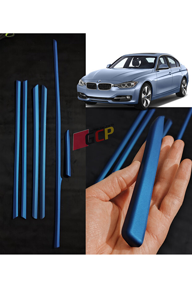 F30 Mtechnic Blue Trim Set - F30 Blue Door Chest Trim