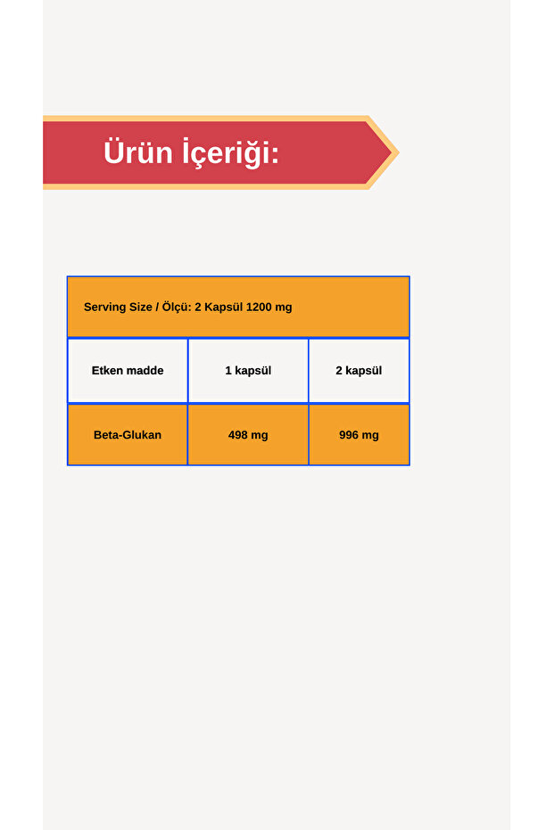 Beta-Glukan 60 Kapsül - 2
