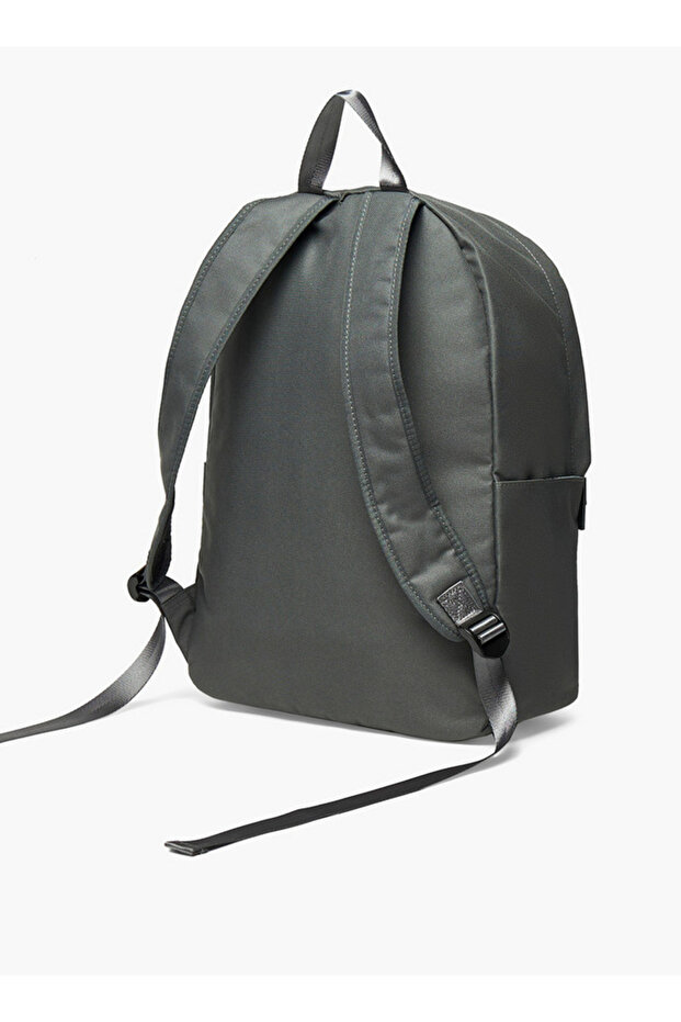 Logo Print School Backpack with Adjustable Straps - 30x16x42 cm - 3