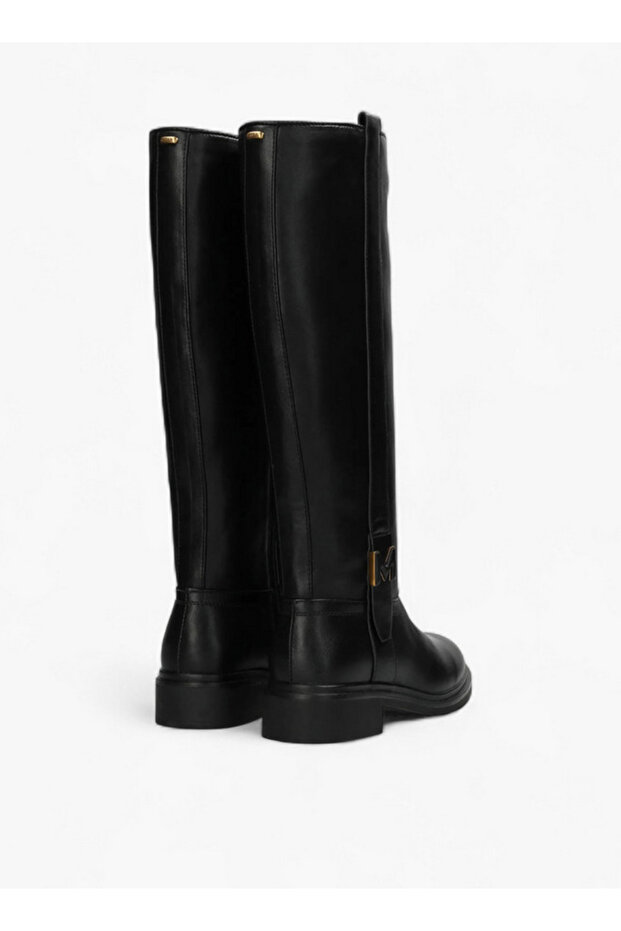 Solid High Shaft Boots with Zip Closure - 3