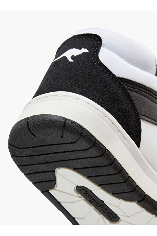Boys' Colourblock High Top Sneakers with Hook and Loop Closure - 5