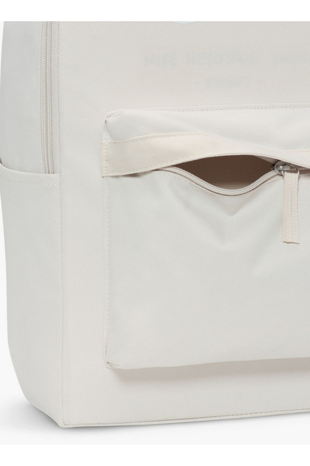 Logo Print School Backpack with Adjustable Straps and Zip Closure - 5