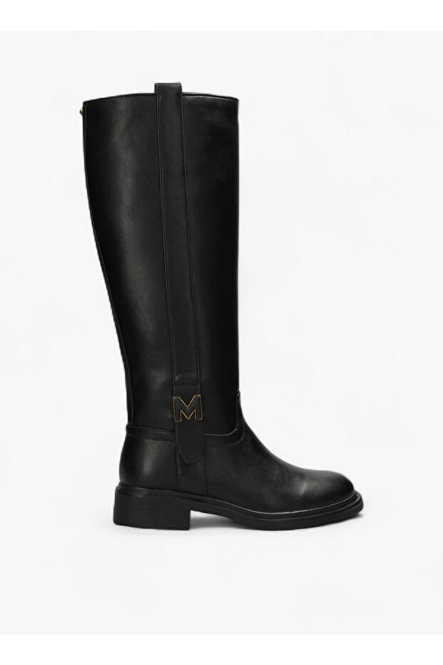 Solid High Shaft Boots with Zip Closure - 2