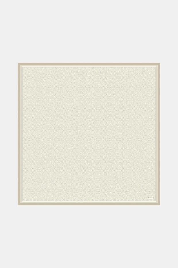 Twill İpek Eşarp - Yeni Monogram - Bej - 1