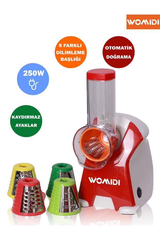 5 in 1 Automatic Chopper and Slicer Machine -Grater- Salad Machine - 1
