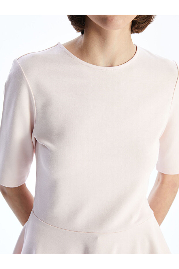 LCW Vision Bisiklet Yaka Peplum Bluz - 4
