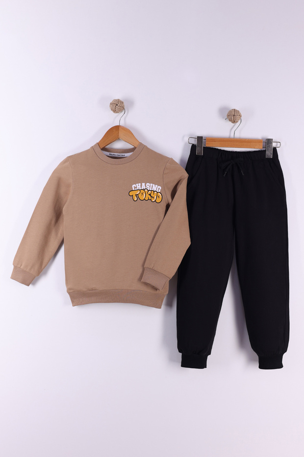 Tokyo Printed Two String Tracksuit Set - 3