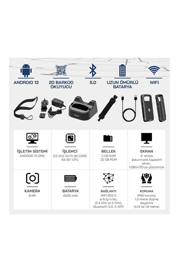 Newland MT90 Android 13 El Terminali - 2