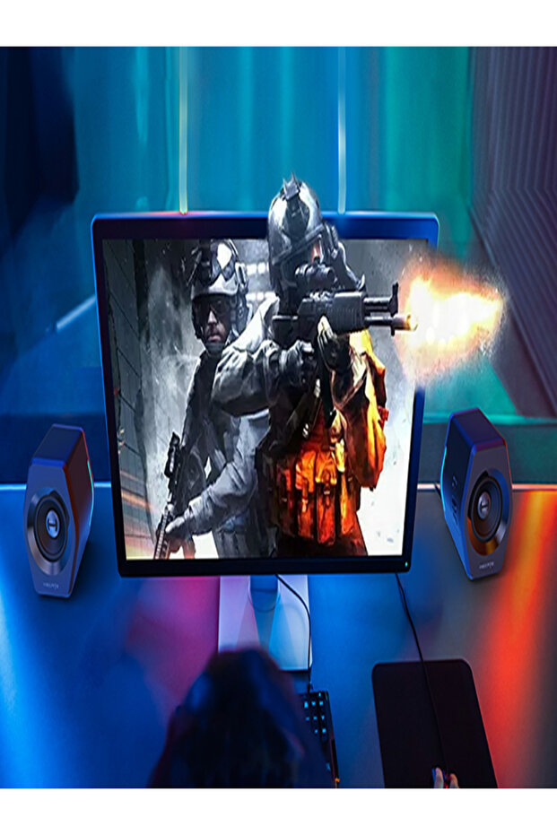 مكبرات صوت G2000 للألعاب باللون الأسود - 3