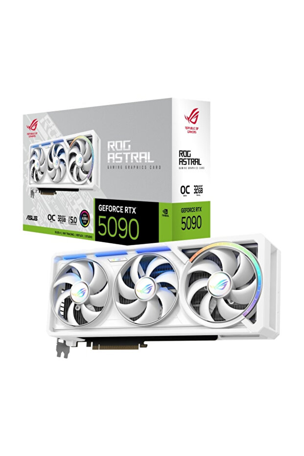 ROG Astral GeForce RTX 5090 32GB OC White Edition ROG-ASTRAL-RTX5090-O32G-W GDDR7 512Bit Gaming - 1