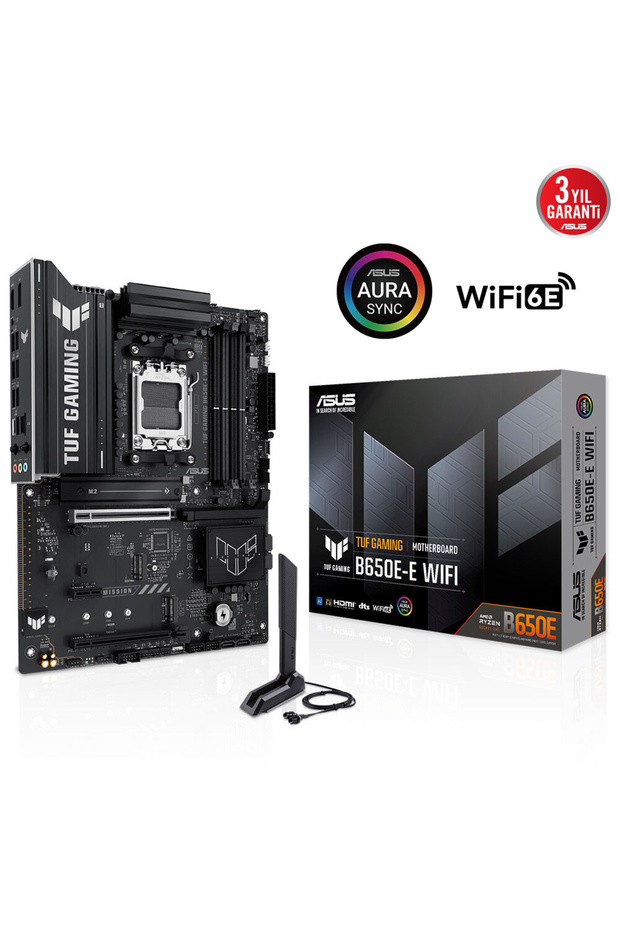Tuf Gaming B650E-E WIFI AMD AM5 B650 Soket DDR5 8000MHz ATX Gaming (Oyuncu) Anakart - 1