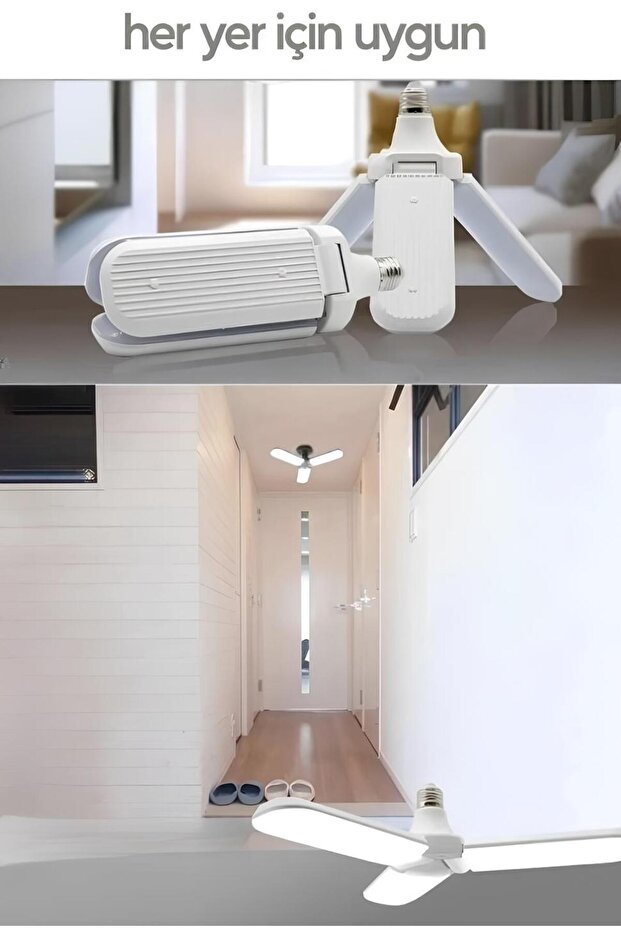 40W 3 Kanatlı Pervane Ampul Beyaz - 1