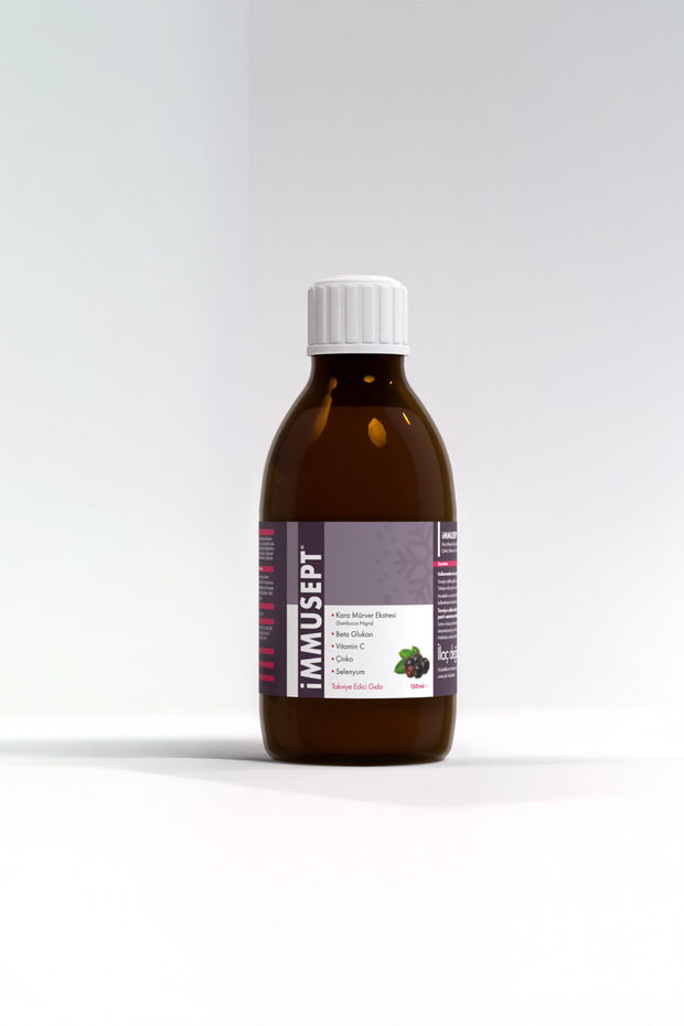 Black Elderberry Extract Beta Glucan Vitamin C Zinc Syrup 150 ml - 3
