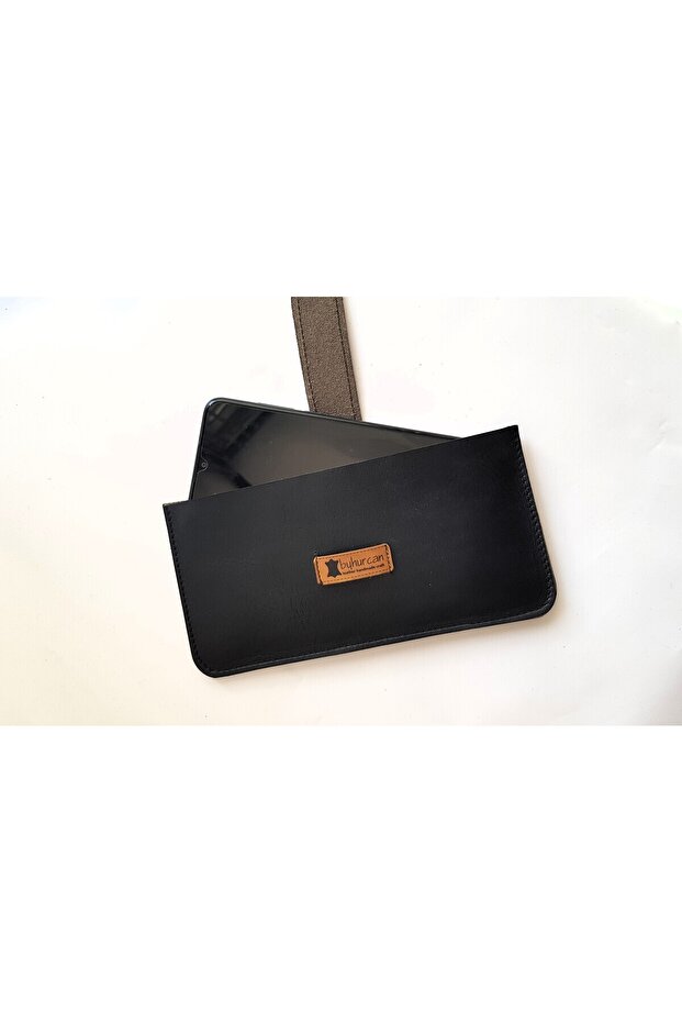 حقيبة واقية للهاتف من الجلد الطبيعي - 3