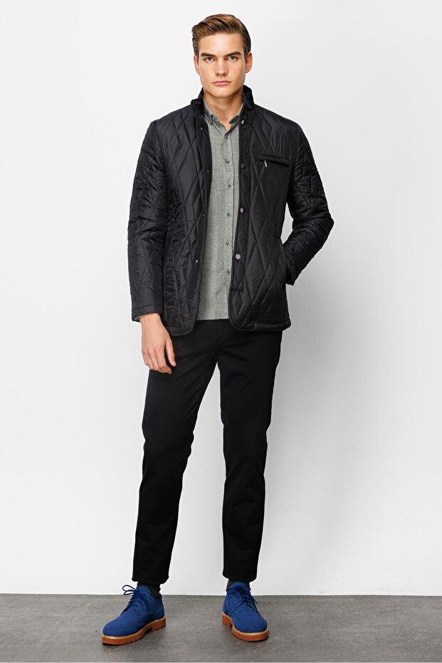 Erkek Siyah Mont - 6