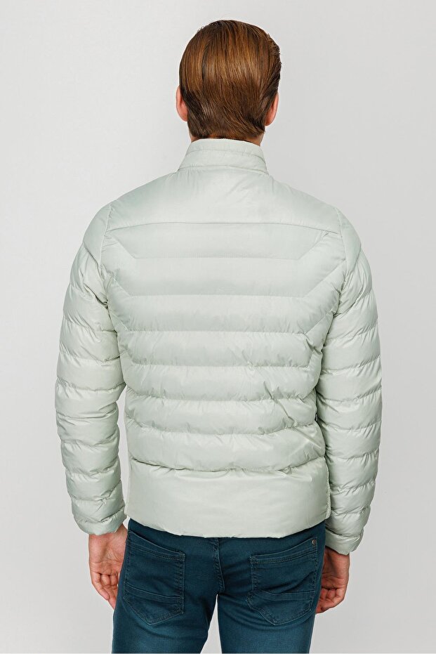 Erkek Mint Yeşil Mont - 4