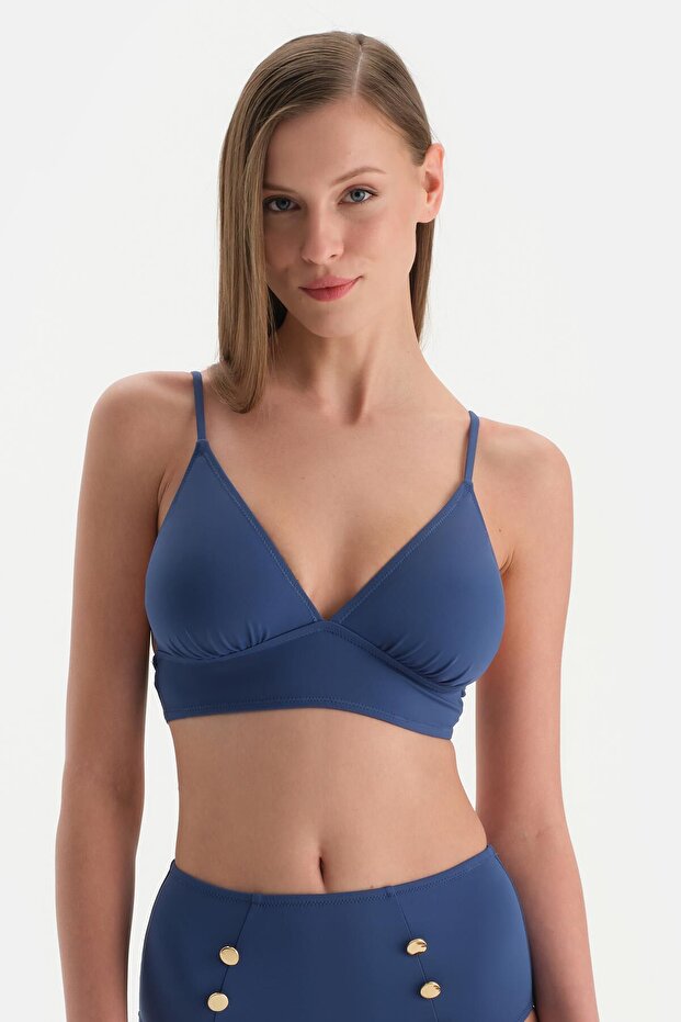 Indigo Üçgen Bikini Üst - 1