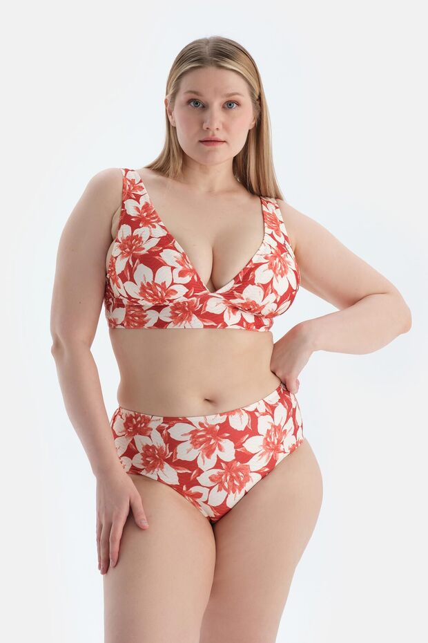 Multicolor Korseli Toparlayıcı Bikini Üst - 4