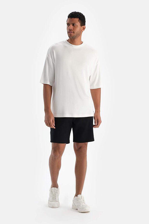 Siyah Active Erkek Pamuklu Şort - 2