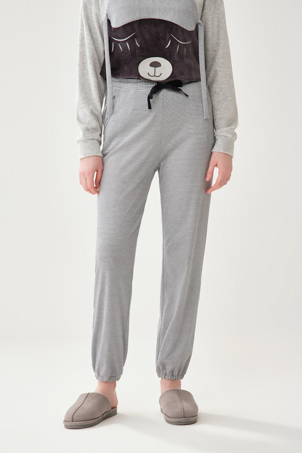 Lacivert Pijama Alt - 4