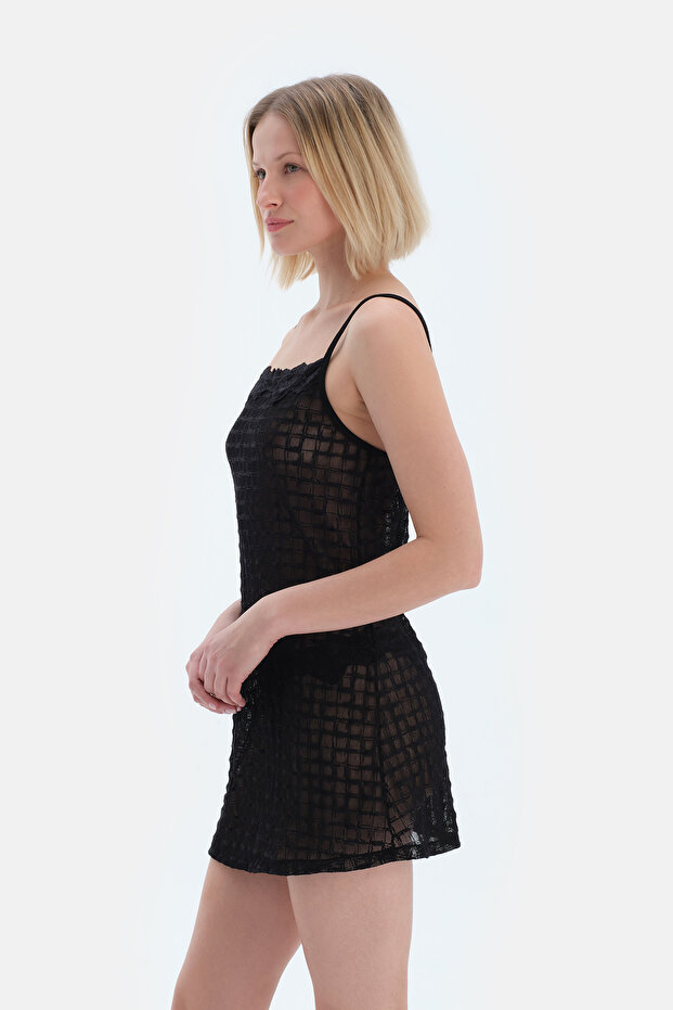 Siyah Dantel Gecelik - 3