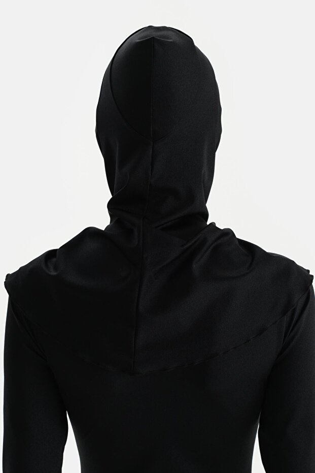 Siyah Tesettür Bone - 2