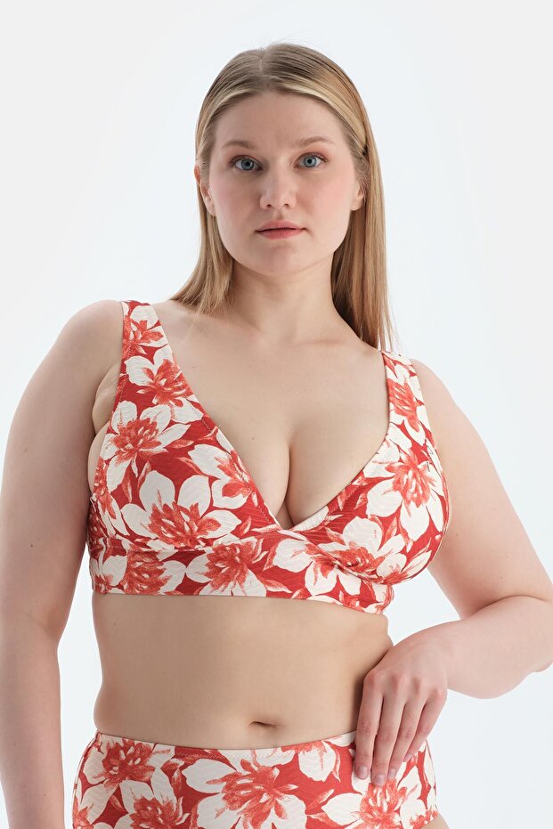 Multicolor Korseli Toparlayıcı Bikini Üst - 1