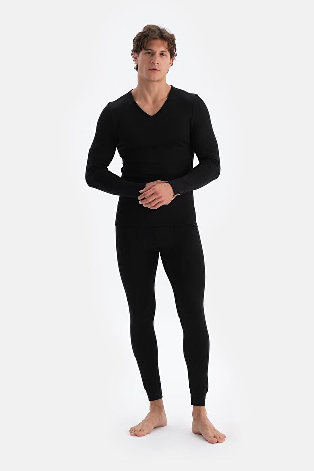 Siyah Erkek Termal Içlik Tek Alt - 1