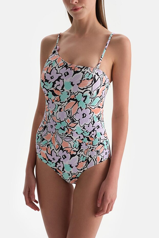 Ekru-Lila Tek Omuz Mayo - 6