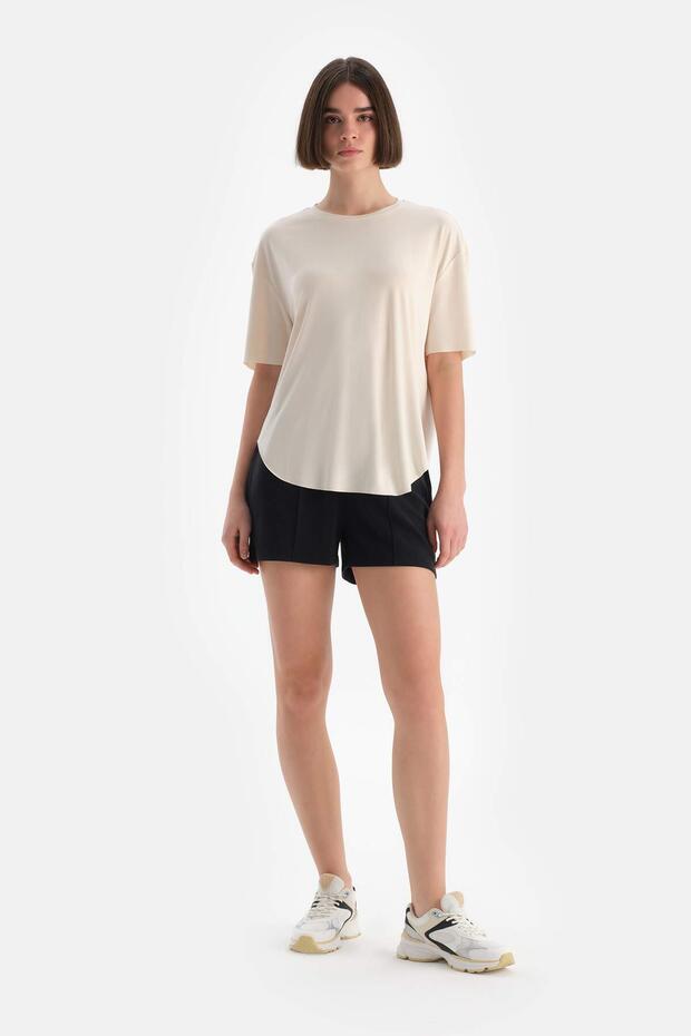 Ekru Active Kadın Modal Tişört - 4