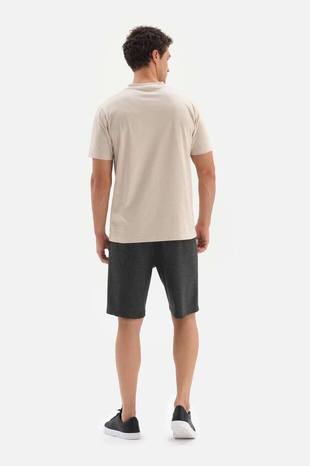 Siyah Iki Iplik Cepli Şort - 2