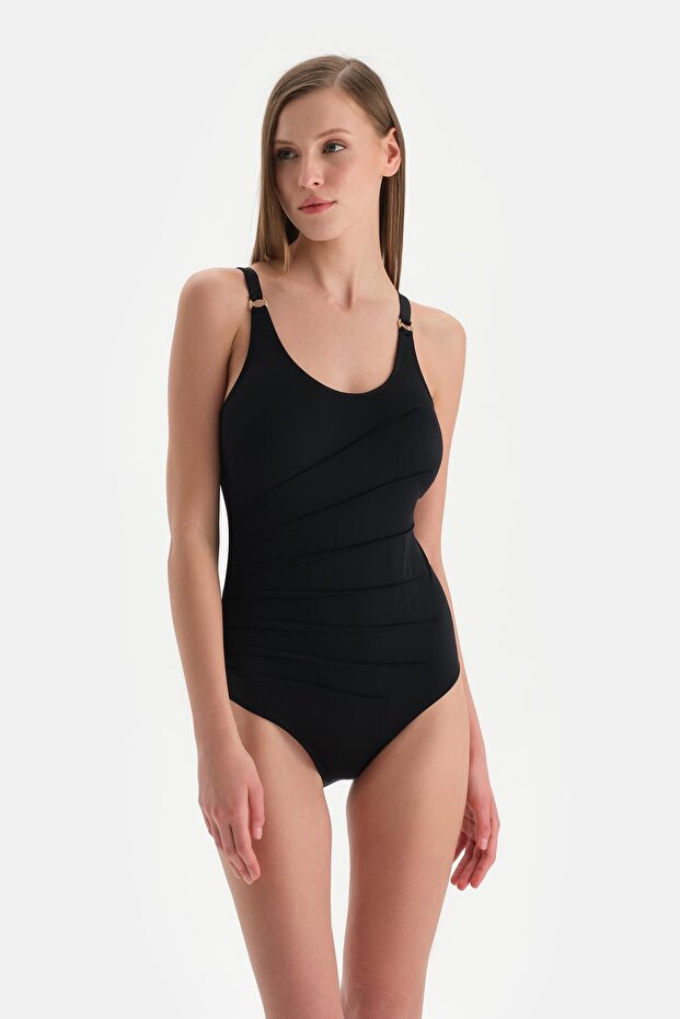 Siyah U Yaka Mayo - 1