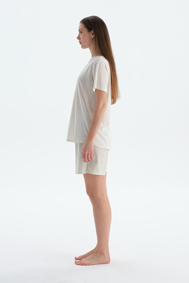 Açık Yeşil Penye Modal Ikili Şort - 7