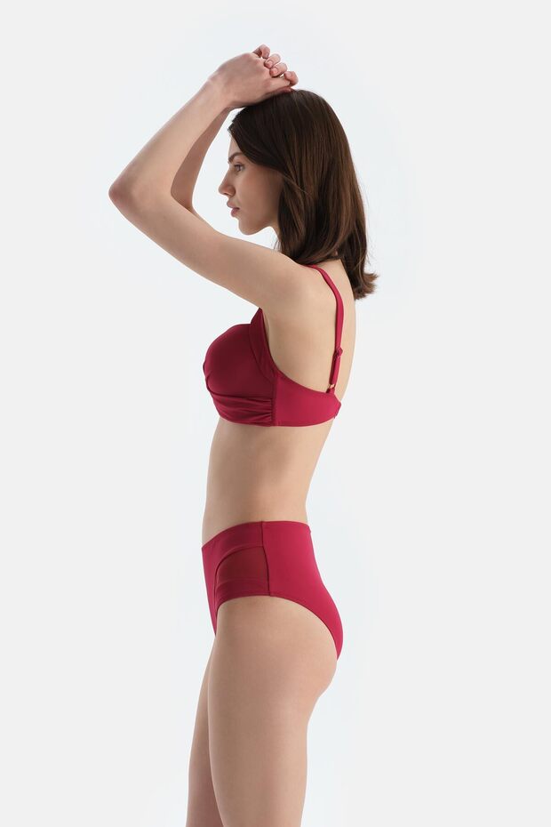 Bordo Kaplı Bikini Üstü - 3