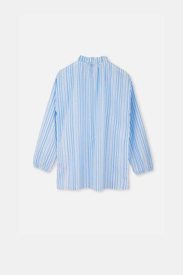 قميص منقوش بخط أبيض - 7