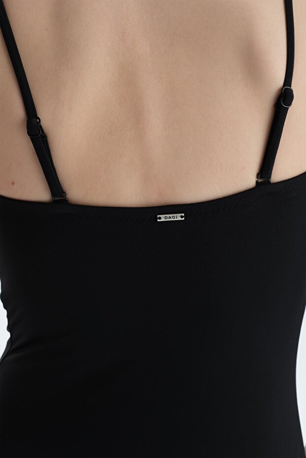 Siyah Straplez Mayo - 5