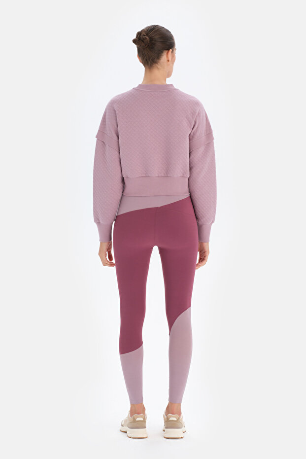 Lila Active Kapitone Crop Sweatshirt - 2