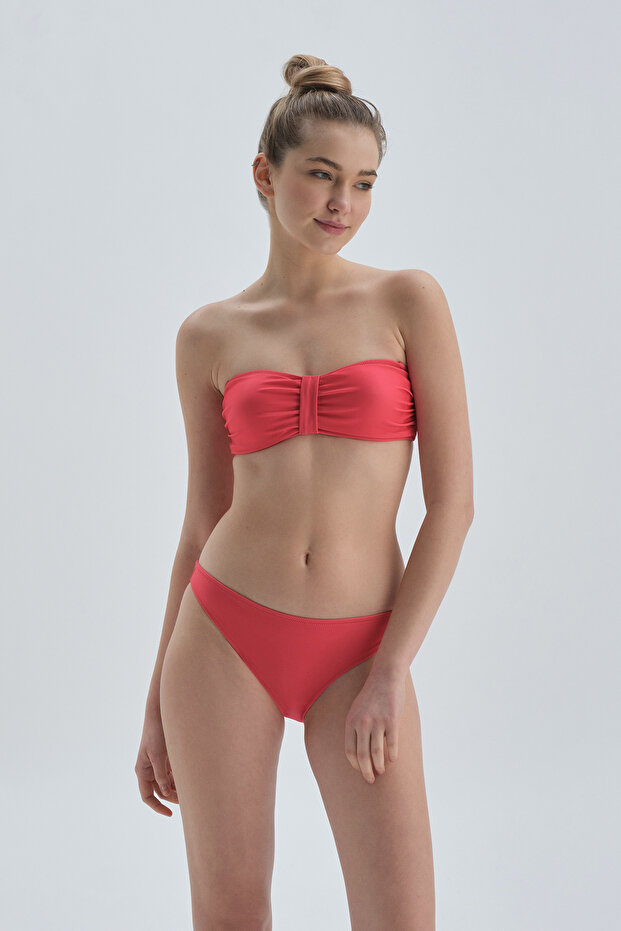 Kırmızı Normal Bel Bikini Alt - 6