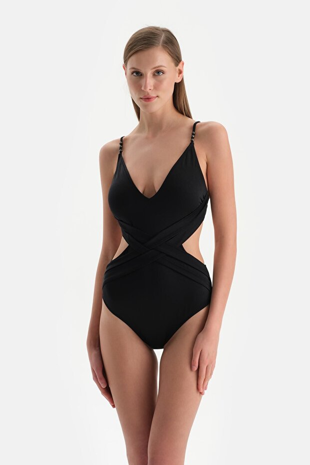 Siyah Orta Bel Bikini Alt - 4