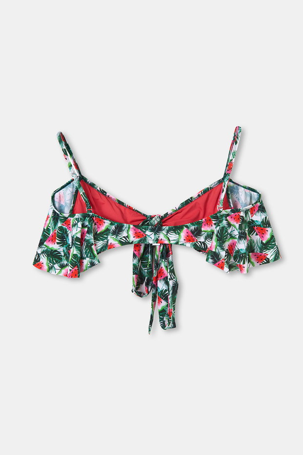 Yeşil Önden Bağlı Bikini Üstü - 6