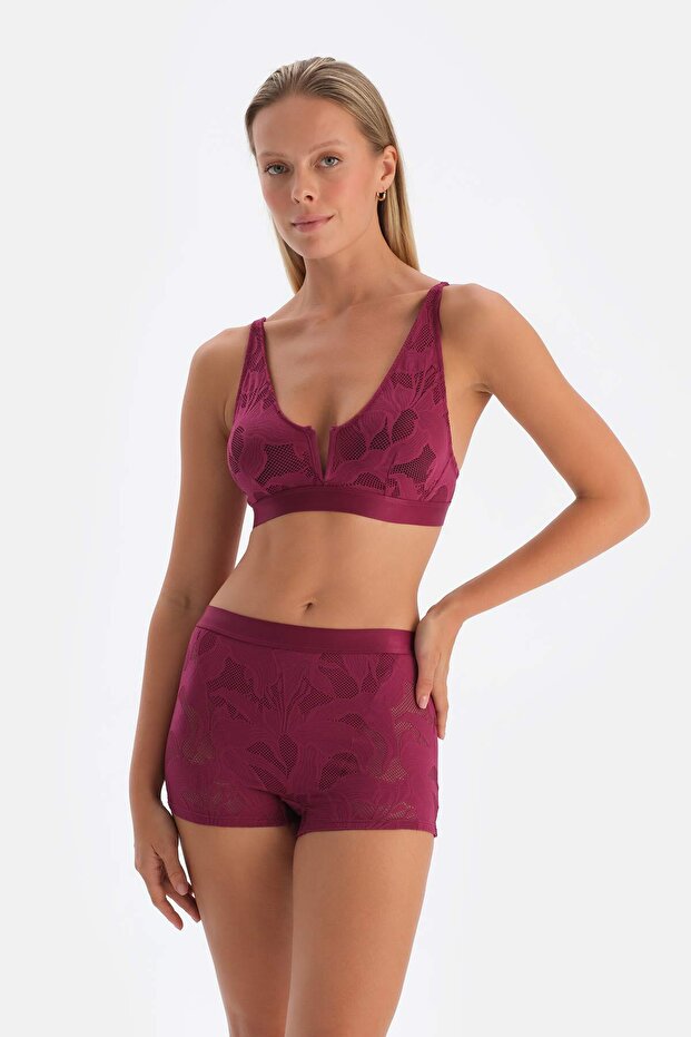 Mürdüm Dantelli Boyshort - 7