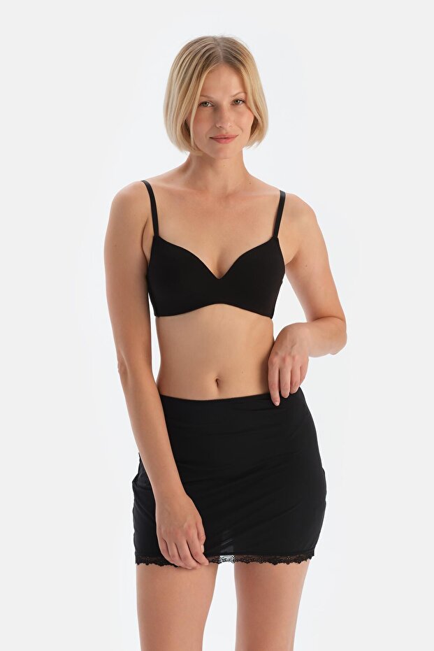 Siyah Mini Jupon - 4